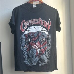 Gildan Black and Red Graphic Tee